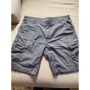 Carhartt Force Relaxed Fit Grey Ripstop Cargo Work Shorts Size 42